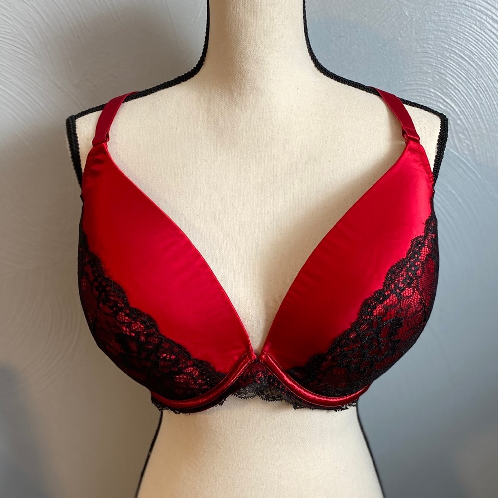 Cacique Bra Red Black 40F